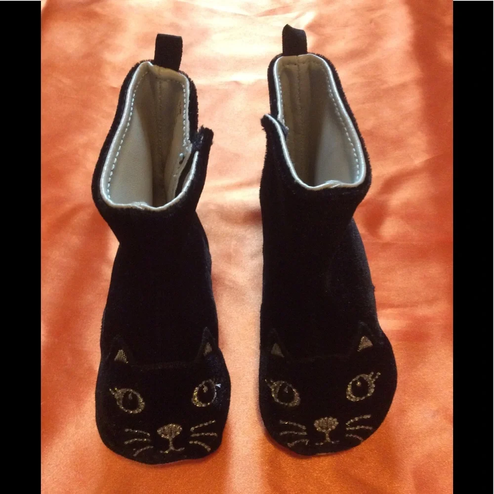 NWT Old Navy Kitten Boo, black velvet infant, NWT